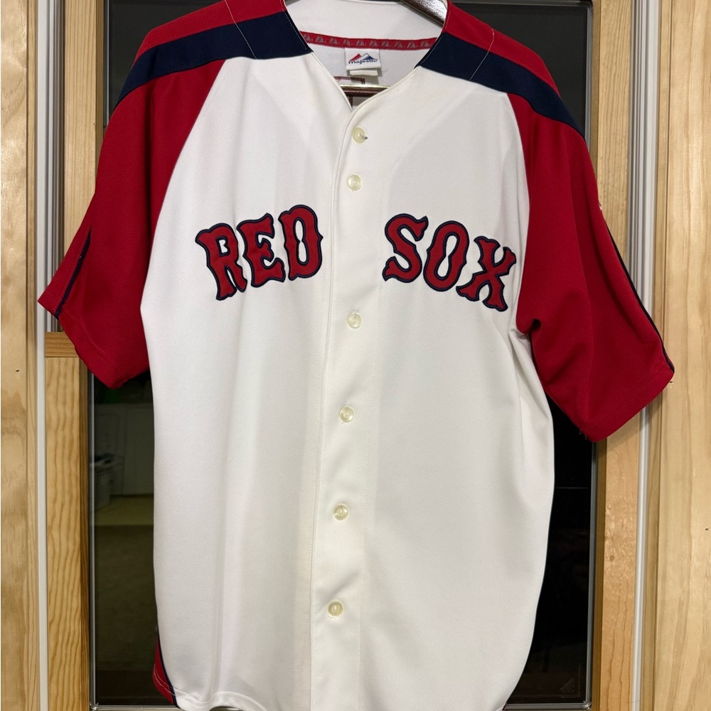 Vintage Big Papi Boston Red Sox Men's Button-Front Baseball Jersey